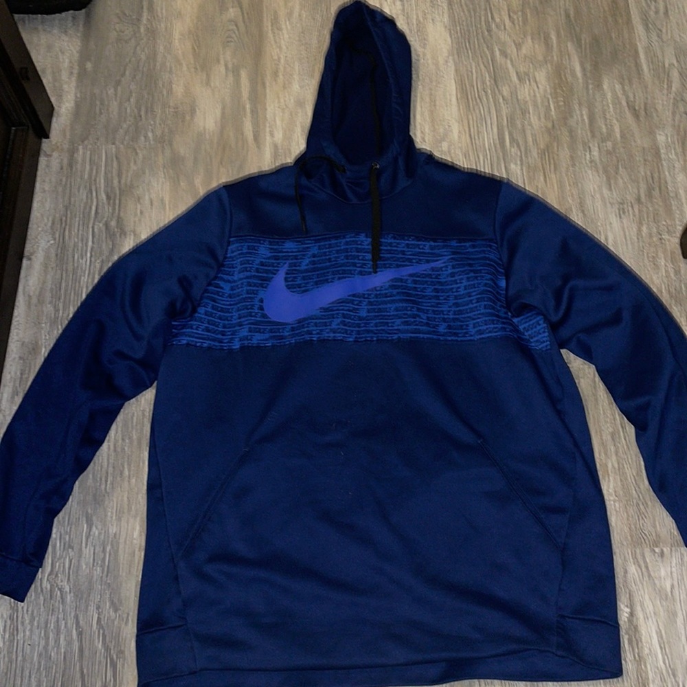Nike sweat suit jacket XL navy blue gently used retail $120